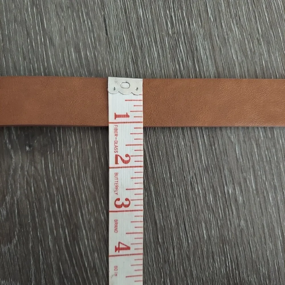 Nine West Faux Leather Tan Belt Size Small